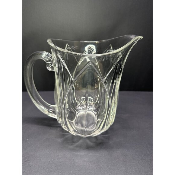 Vtg Cristal D'Arques Durand Pompano Tulip Water Pitcher Crystal Glass France 8" - Picture 5 of 11